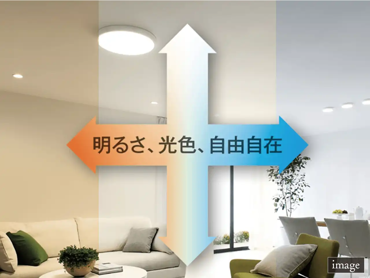 ボタンひとつで調光・調色
