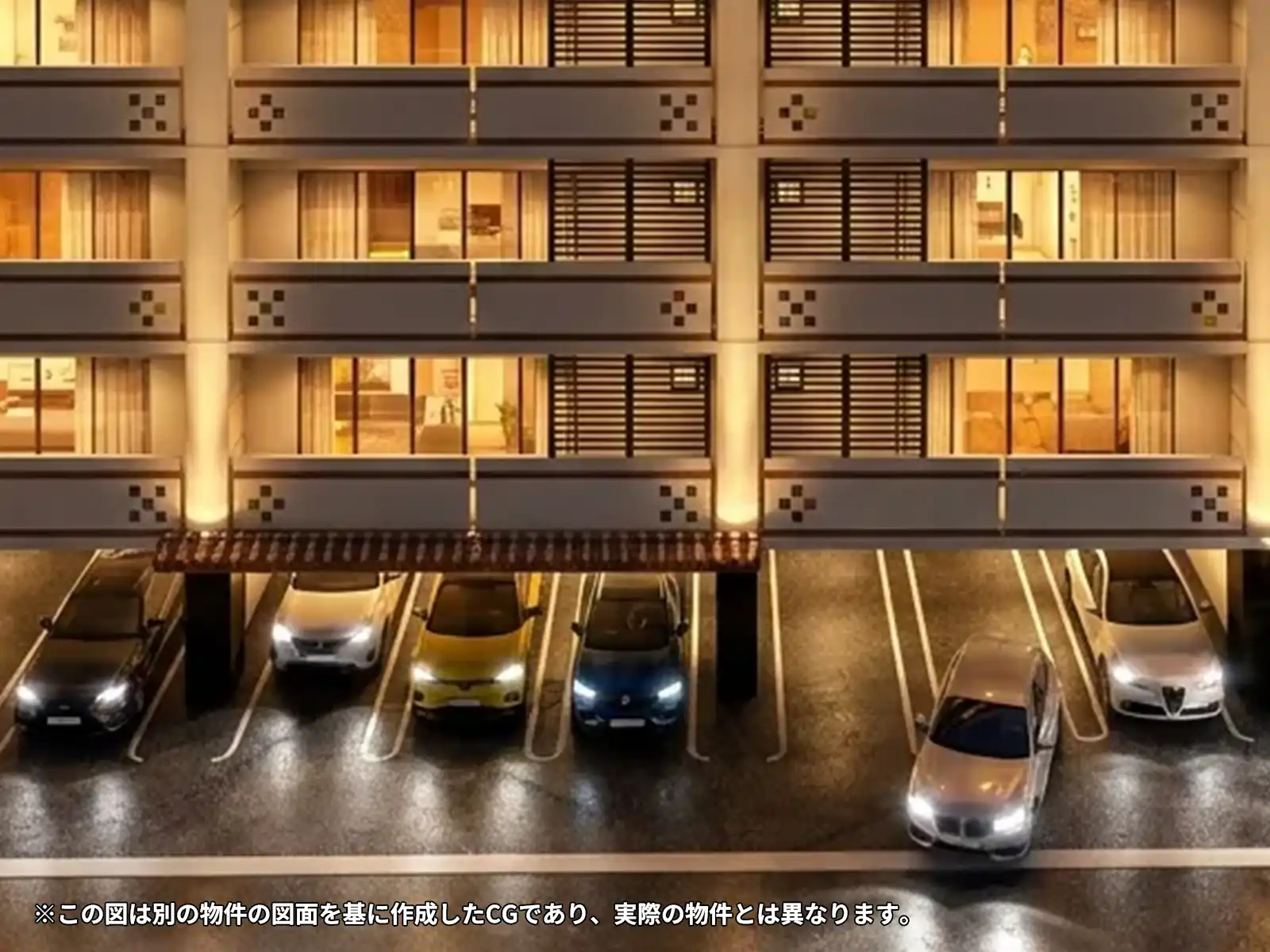 全区画平置き駐車場のイメージ